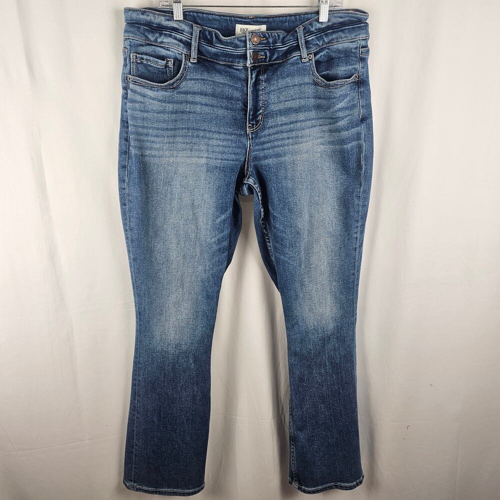 BKE Gabby Curvy Bootcut Jeans Women's 38x32 High Rise Stretch Denim Mid Wash